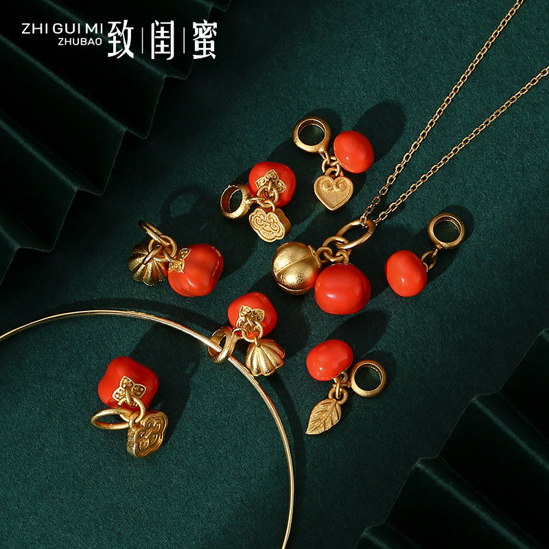 柿柿如意吊坠古法老沙金小柿子吊坠莲蓬如意叶子diy手工配件串珠,饰品/流行首饰/时尚饰品新,其他DIY饰品配件,淘宝优惠券,粉丝福利购,淘宝优惠卷