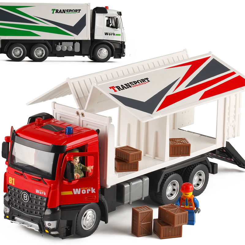 大号飞翼货柜运输集装箱大卡车