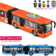 加长双节大号耐摔公交巴士客车儿童宝宝仿真惯性公共汽车模型玩具
