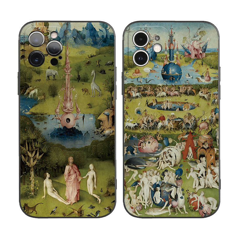 人间乐园三联油画苹果iPhone15