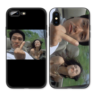 Max苹果16软壳15 14pro手机壳678plus 周星驰霸气手势FK适用iPhone 港风经典
