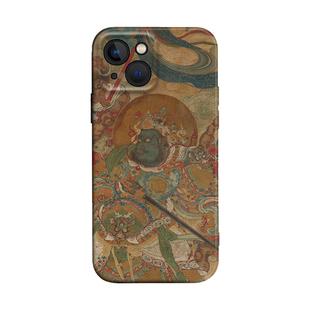 南方增长天王中国风国画国潮适用iPhone XS Max苹果17/16软壳15pro防摔14手机壳678plus