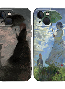 电锯人蕾塞玛奇玛动漫油画二次元适用iPhone XS Max苹果17防摔16Promax软壳15/14pro手机壳678plus