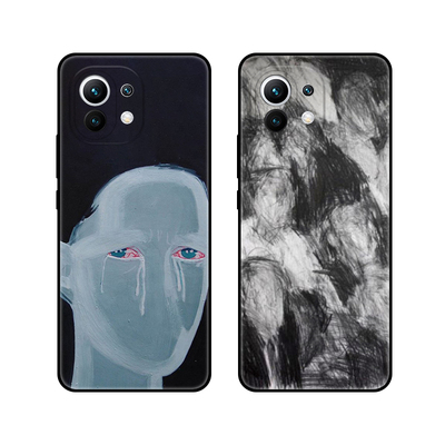 另类潮暗黑灰暗殇丧意象画适用小米11/11Pro/11ultra青春版手机壳