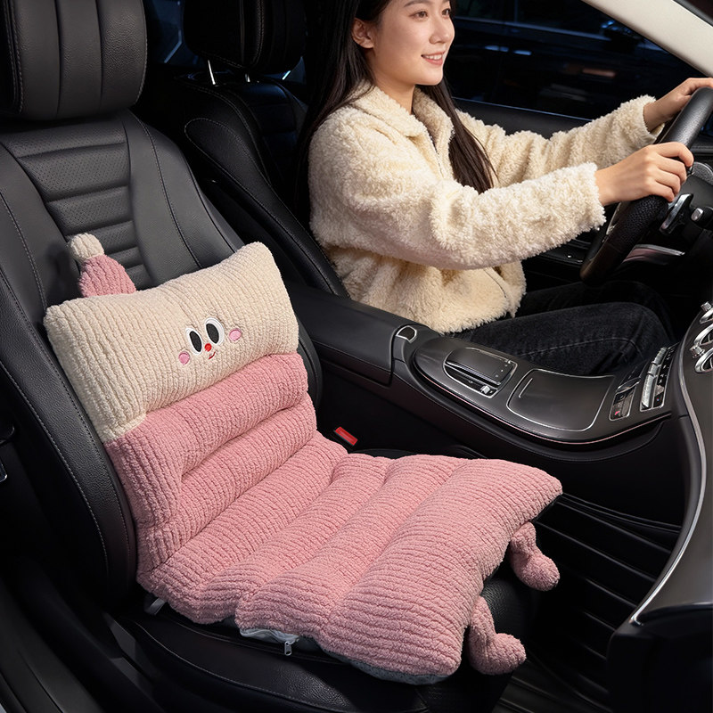 汽车坐垫腰靠一体冬季毛绒可爱女士高级感2025新款车载保暖座椅垫,汽车用品/电子/清洗/改装,通用座套/座垫,淘宝优惠券,粉丝福利购,淘宝优惠卷