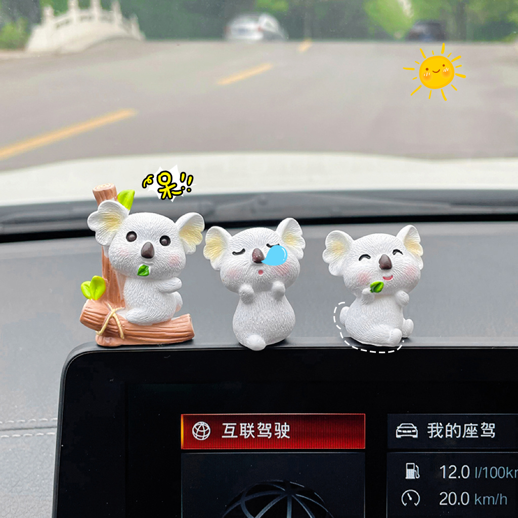 车内饰品摆件可爱小考拉2025新款
