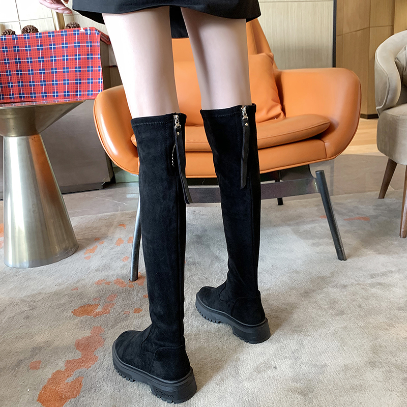 潮不凡过膝长靴女秋冬丝袜骑士靴