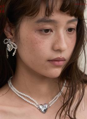 SunsetPark日落公园 Angel系列 爱心电镀铜设计感项链/戒指/耳饰