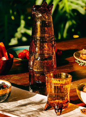 西班牙DOIY猫咪水杯玻璃异形酒杯可爱礼物