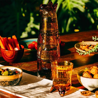 西班牙DOIY猫咪水杯玻璃异形酒杯可爱礼物