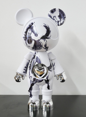 星际熊艺术家徐悲鸿系列联名手办