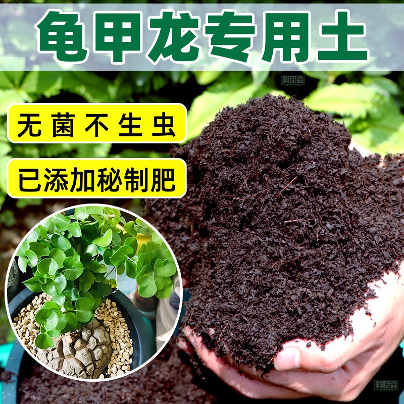 龟甲龙专用土种花营养土家用盆栽绿植肥料土养花植物通用有机花土