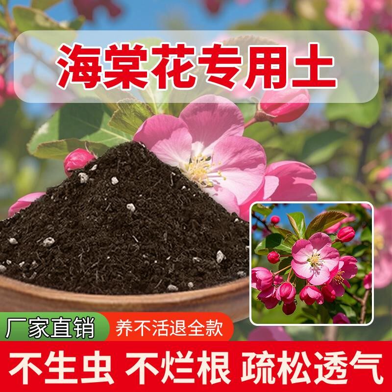 海棠花专用土多肉土花草泥土通用型室内养花专用土肥料疏松有机