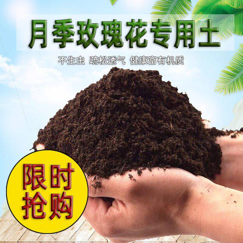 月季玫瑰花专用土沙漠玫瑰盆栽营养土养花土家用沙质花泥土种植土