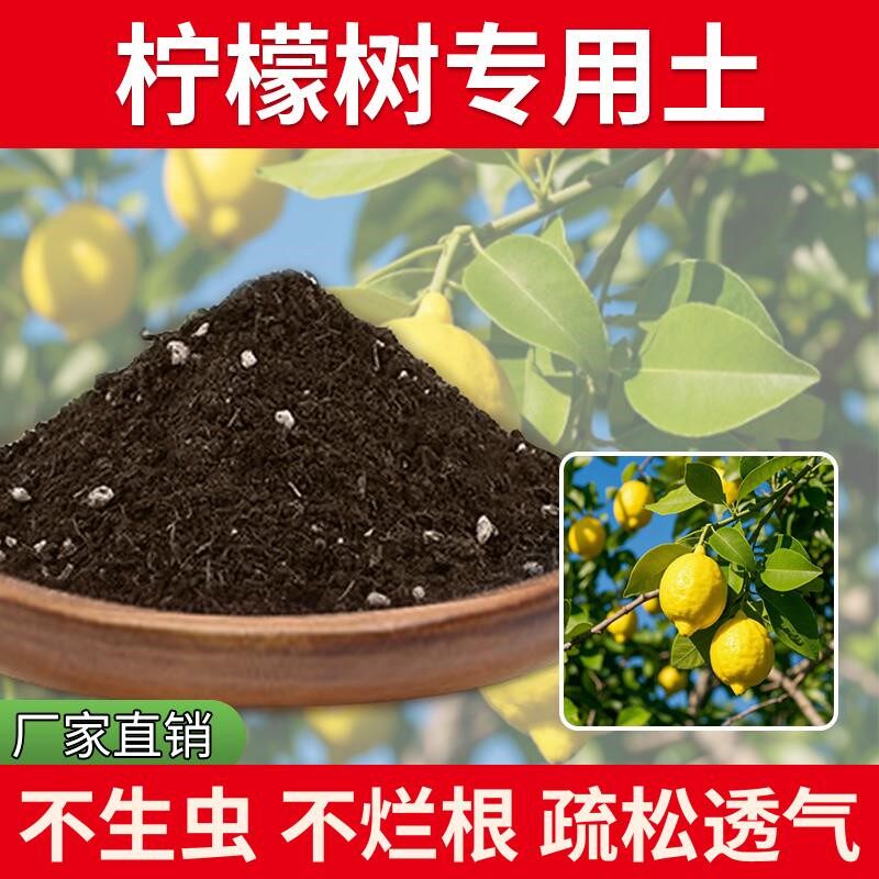 柠檬树专用土盆景专用土果树天然蓬松肥料蔬果种植透气绿植黑土