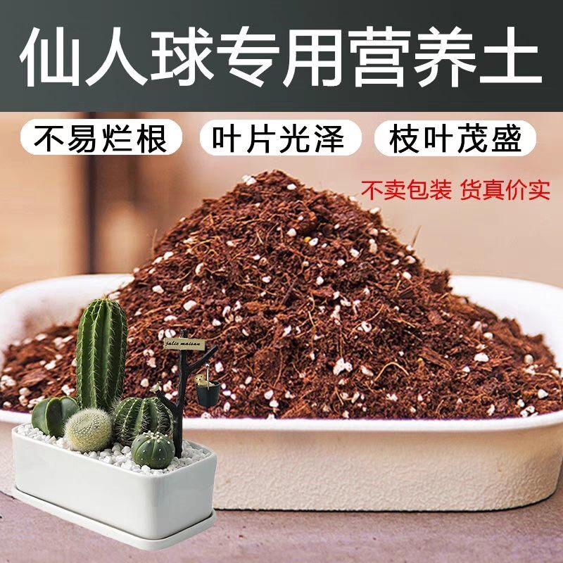仙人球土盆栽种植仙人球专用土酸性土椰糠泥炭土壤通用营养土花肥