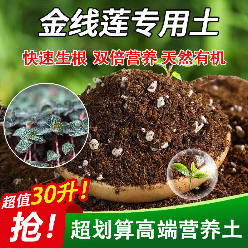 金线莲专用土家用盆栽土绿植通用营养土养花轻质蓬松花泥有机肥料