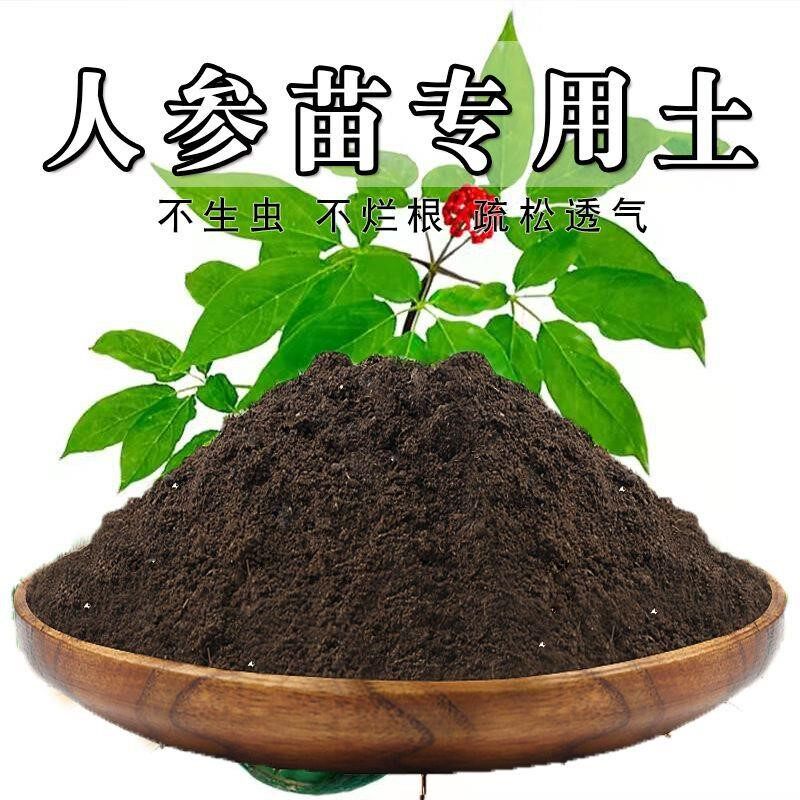 人参专用土栽培土营养土腐殖泥炭土高温灭菌花园加牛粪菜园室内
