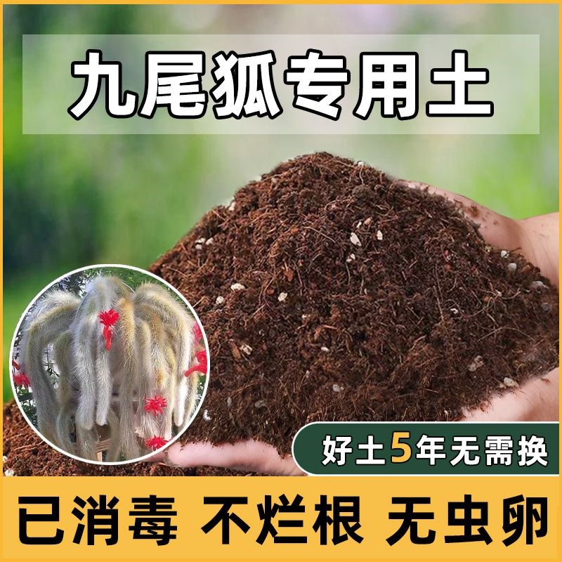 九尾狐专用土多肉颗粒土盆栽营养土种植土疏松透气土壤肥料松针
