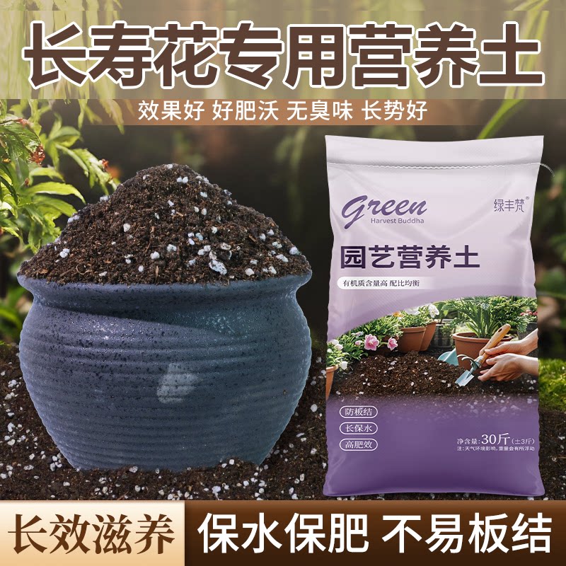 长寿花专用土盆栽有机花土种长寿花营养土壤养花通用种植土透气