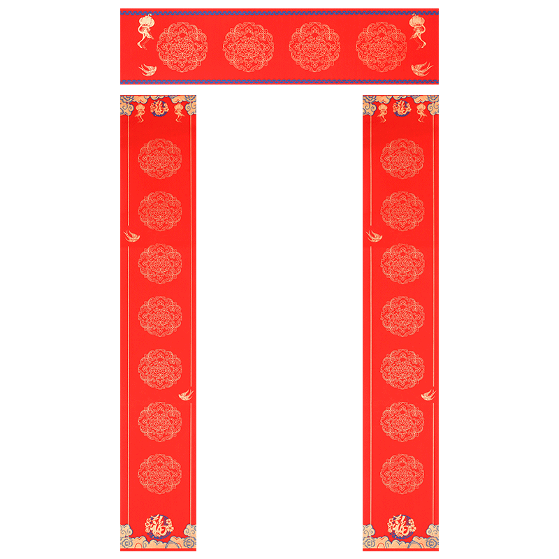 星济德 2022年新品对联纸万年红蜡染宣纸加厚春联纸空白手写对联专用纸七言毛笔书法大红纸斗方福字 定制批发