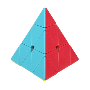 奇艺金字塔魔方三阶三角异形顺滑比赛专用初学者儿童益智玩具正品