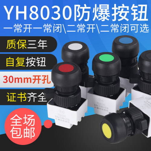 YH8030防爆控制按钮二常开常闭