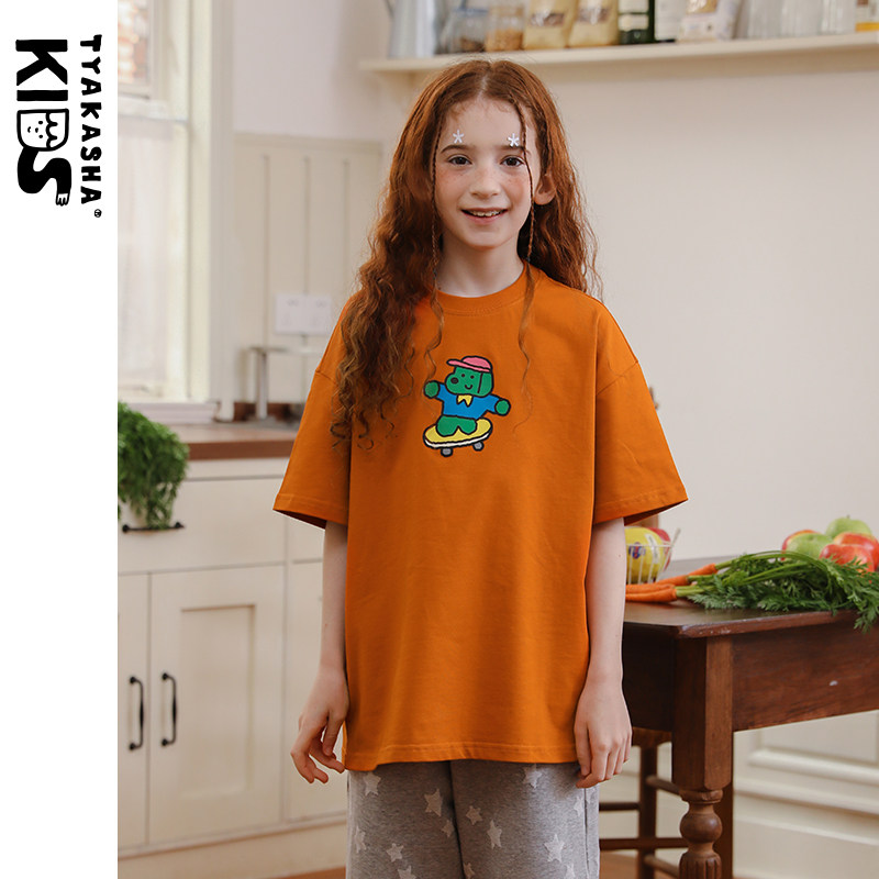TYAKASHAKIDS塔卡沙童装T恤男女童半袖上衣夏季新款短袖T恤宽松,童装/婴儿装/亲子装,T恤,淘宝优惠券,粉丝福利购,淘宝优惠卷
