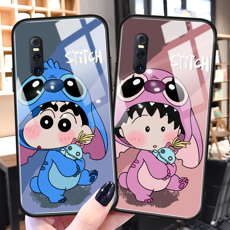 vivo钢化玻璃情侣保护壳