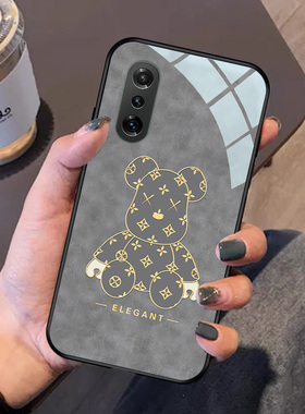 印花熊红米k40游戏增强版手机壳玻璃k30pro高级复古k20适用8保护套创意9a女redmi硅胶蓝色k30s至尊纪念新款灰