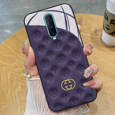 典雅印花玻璃硅胶简约时尚手机壳