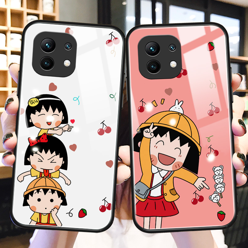 小米钢化玻璃卡通保护壳