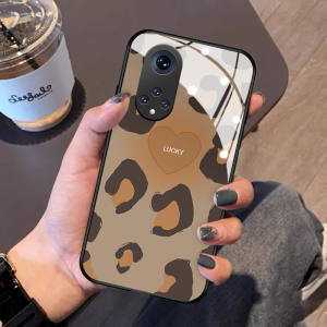 豹纹爱心华为nova9手机壳适用nova8pro新款nova7se玻璃ins风nova6女4g版5g创意硅胶nova5ipro超薄5z保护套10