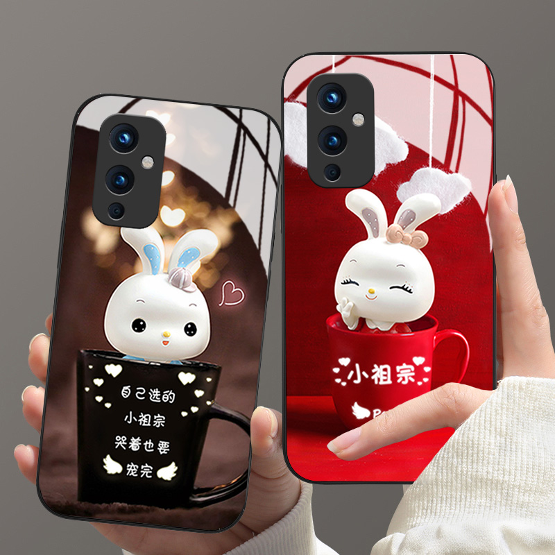 小祖宗兔玻璃硅胶可爱情侣手机壳