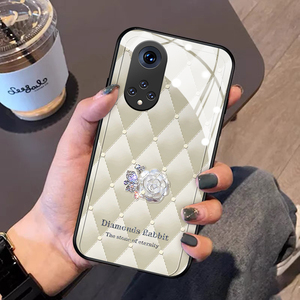 钻石兔华为nova9手机壳nova8pro高级新款nova7se适用nova6女4g版5g玻璃硅胶nova5ipro网红5z防摔创意10保护套