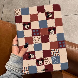 米奇格子适用华为matepadir12保护套pro12.2平板5pro荣耀v9电脑小米m6带笔槽2023新款vivo壳oppo简约v7硅胶x8