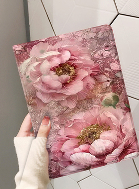 牡丹花适用于红米padpro12.1平板保护套小米7/7spro保护壳6pro防摔vivopadse全包oppopad4pro电脑联想小新pad