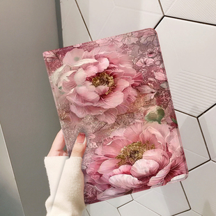 牡丹花适用于红米padpro12.1平板保护套小米7/7spro保护壳6pro防摔vivopadse全包oppopad4pro电脑联想小新pad