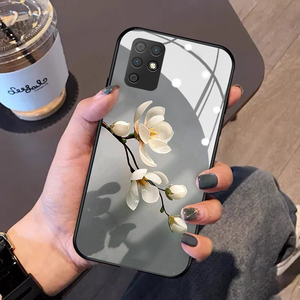 玉兰花开适用华为荣耀magic3至臻手机壳play5t活力版4tpro新款3e畅玩8玻璃硅胶x10max简约x20se高级30plus女