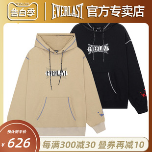 新款 男女纯棉上衣 休闲时尚 拳击运动卫衣带帽秋冬款 EVERLAST