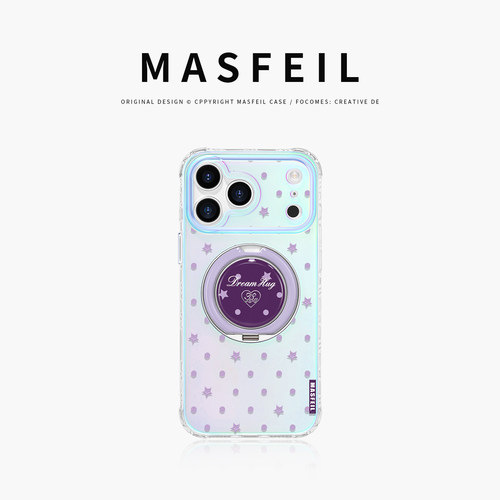 MASFEIL × 星点梦境适用苹果17Promax手机壳新款Lo9带支架iPhone16Pro保护套ip15高级14支点可爱13pm好看女