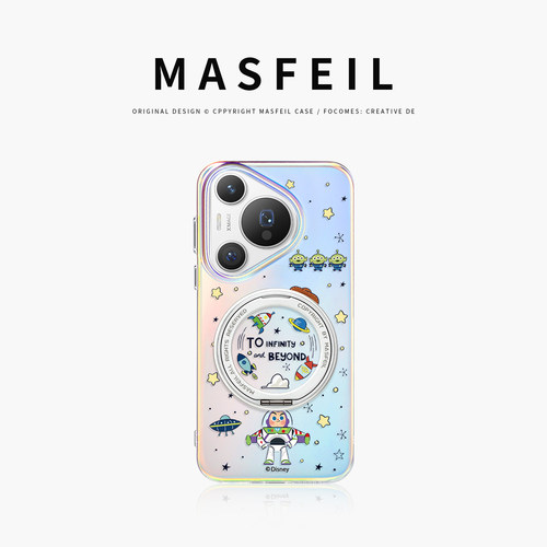 MASFEIL × 光年童趣适用华为Pura80pro手机壳磁吸pura70支点壳新款带支架套全包p70创意的高级感可爱女Lo5+