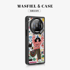 MASFIEL ×抓住快乐适用于华为matex5手机壳折叠屏新款matex3典藏版保护套带支架x5的超薄女网红超薄x3可爱