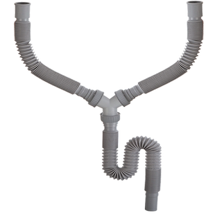 双水槽下水管台盆面盆洗手拖把池阳台下水器三通排水管Y型四通管