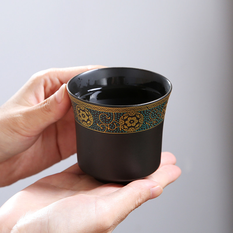 金海浪大号复古陶瓷茶杯主人杯功夫茶具家用泡茶品茗杯个人杯单杯,餐饮具,茶杯,淘宝优惠券,粉丝福利购,淘宝优惠卷