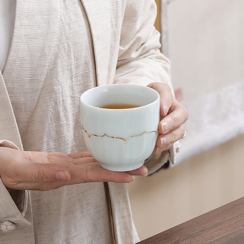 描金小清新大号主人杯