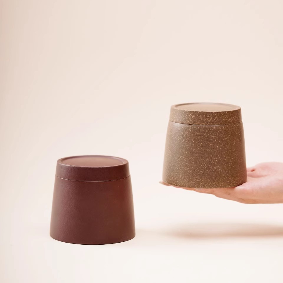 一条新派紫砂茶叶罐密封罐储茶罐