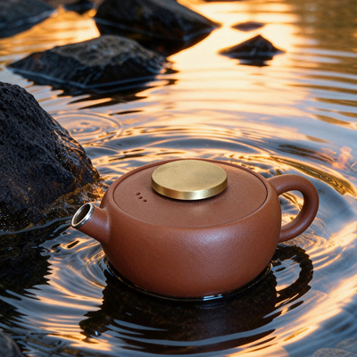 一条新派紫砂朱泥紫砂壶全手工