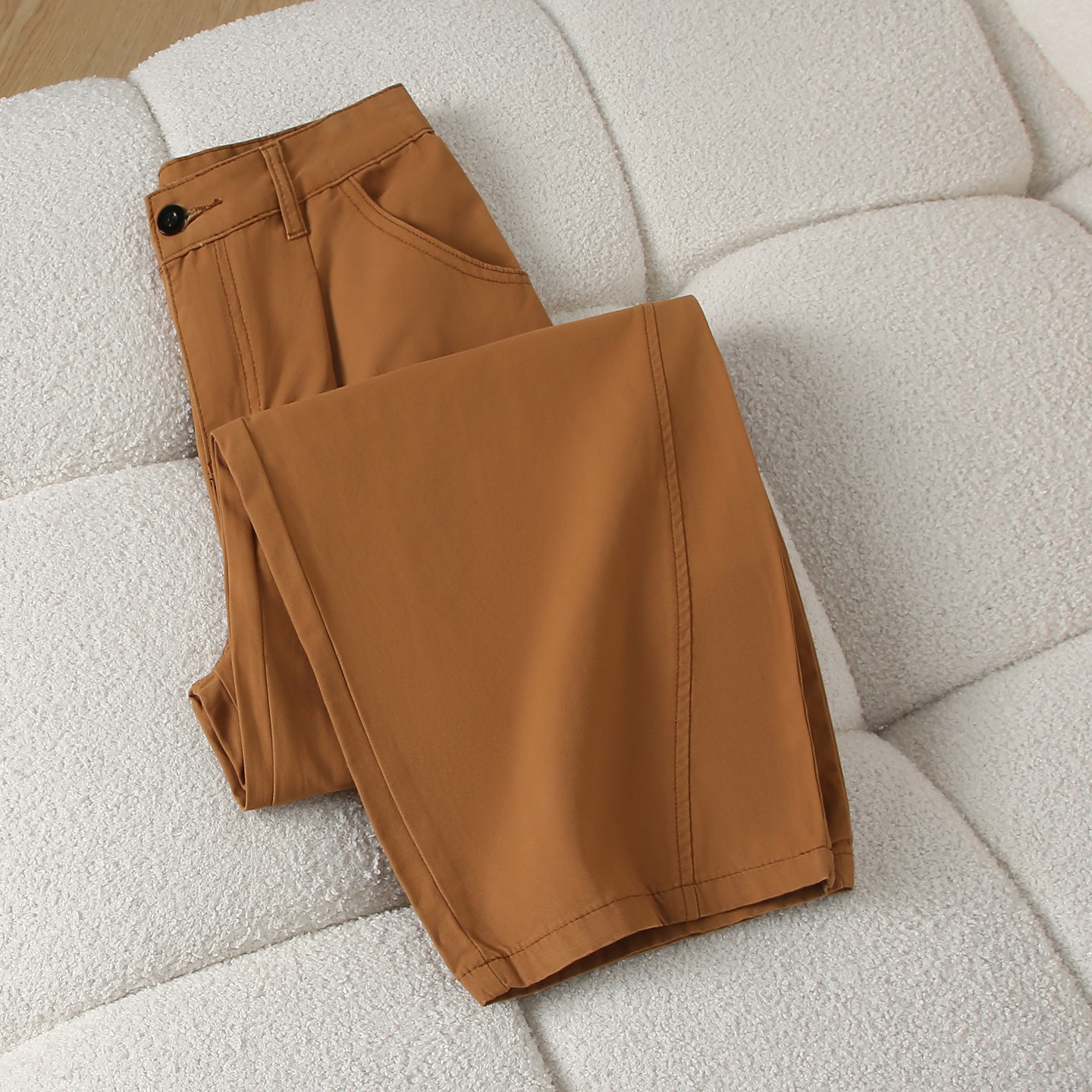 美式橘色工装阔腿牛仔裤女2026春季新款高腰宽松显瘦垂感弯刀裤子,女装/女士精品,牛仔裤,淘宝优惠券,粉丝福利购,淘宝优惠卷