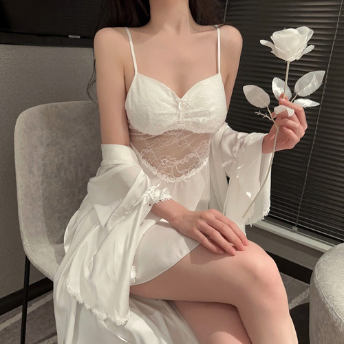 瑞梦朵夏季女冰丝睡裙